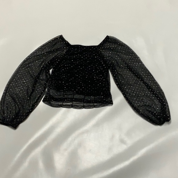 Girls Rhinestone and Tulle Top, Size 10 - Picture 2 of 5